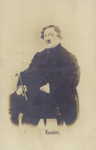 Porträt von Gioachino Rossini von Italian Photographer